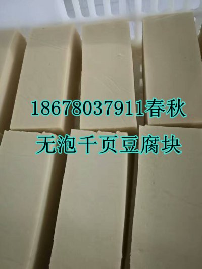 千頁(yè)豆腐無(wú)泡技術(shù)，千頁(yè)豆腐無(wú)泡設(shè)備春秋免費(fèi)